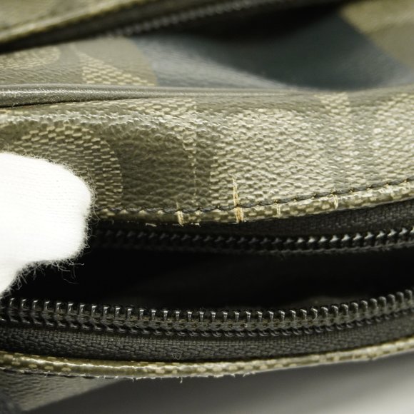 Auth Coach Signature Shoulder Bag F70589 Men,Women,Unisex PVC Shoulder Bag Bl... - Picture 6 of 11